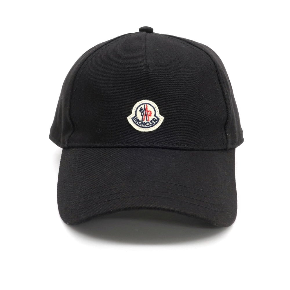 【中古】モンクレール MONCLER コットンツイル 6パネル キャップ ブラック【 状態ランクA 】【 メンズ 】