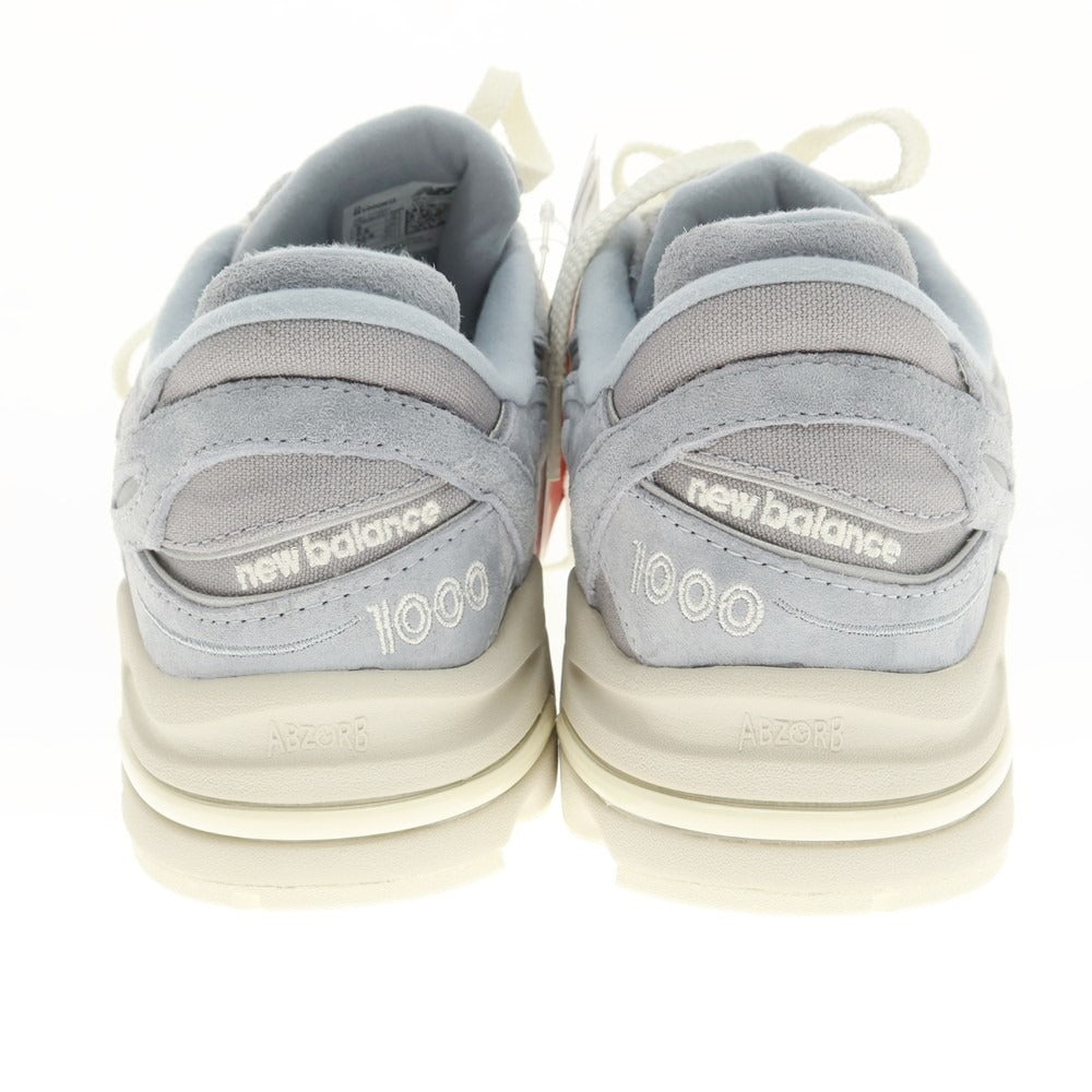 【中古】【未使用】キス KITH × NEW BALANCE 2024年秋冬 M1000KQ スエード スニーカー ライトブルー【 27cm 】【 状態ランクS 】【 メンズ 】