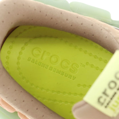 【中古】【未使用】クロックス crocs × Salehe Bembury Juniper ラバー スニーカー ベージュxグリーン【 9 】【 状態ランクS 】【 メンズ 】