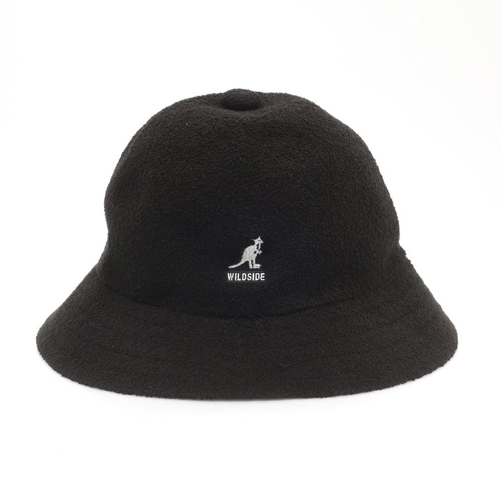 【中古】ワイルドサイド ヨウジヤマモト WILDSIDE YOHJI YAMAMOTO × KANGOL ベルハット ブラック【 XL 】【 状態ランクA 】【 メンズ 】