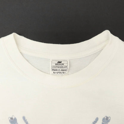 【中古】ループウィラー LOOPWHEELER コットン クルーネック 半袖Ｔシャツ ホワイト【 M 】【 状態ランクC 】【 メンズ 】