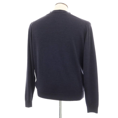 【中古】ジョンスメドレー JOHN SMEDLEY ハイゲージ ウール カーディガン ダークグレー【サイズXL】【GRY】【A/W】【状態ランクC】【メンズ】