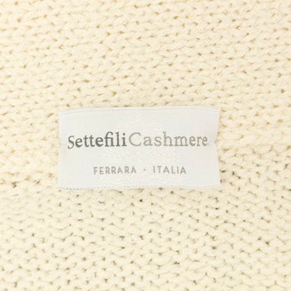 【中古】セッテフィーリ カシミア Settefili Cashmere コットンカシミヤシルク ショールカラー カーディガン ベージュ【 44 】【 状態ランクB 】【 メンズ 】