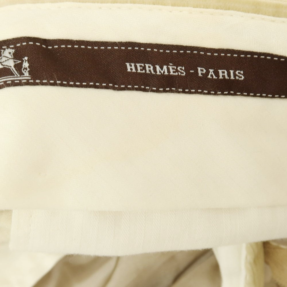 【中古】エルメス HERMES コットン コーデュロイパンツ ベージュ【 48 】【 状態ランクC 】【 メンズ 】