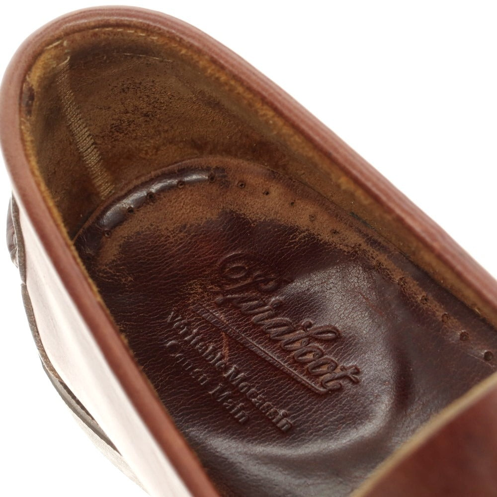 【中古】パラブーツ Paraboot CORAUX コロー リスレザー コインローファー ブラウン【 8 】【 状態ランクC 】【 メンズ 】