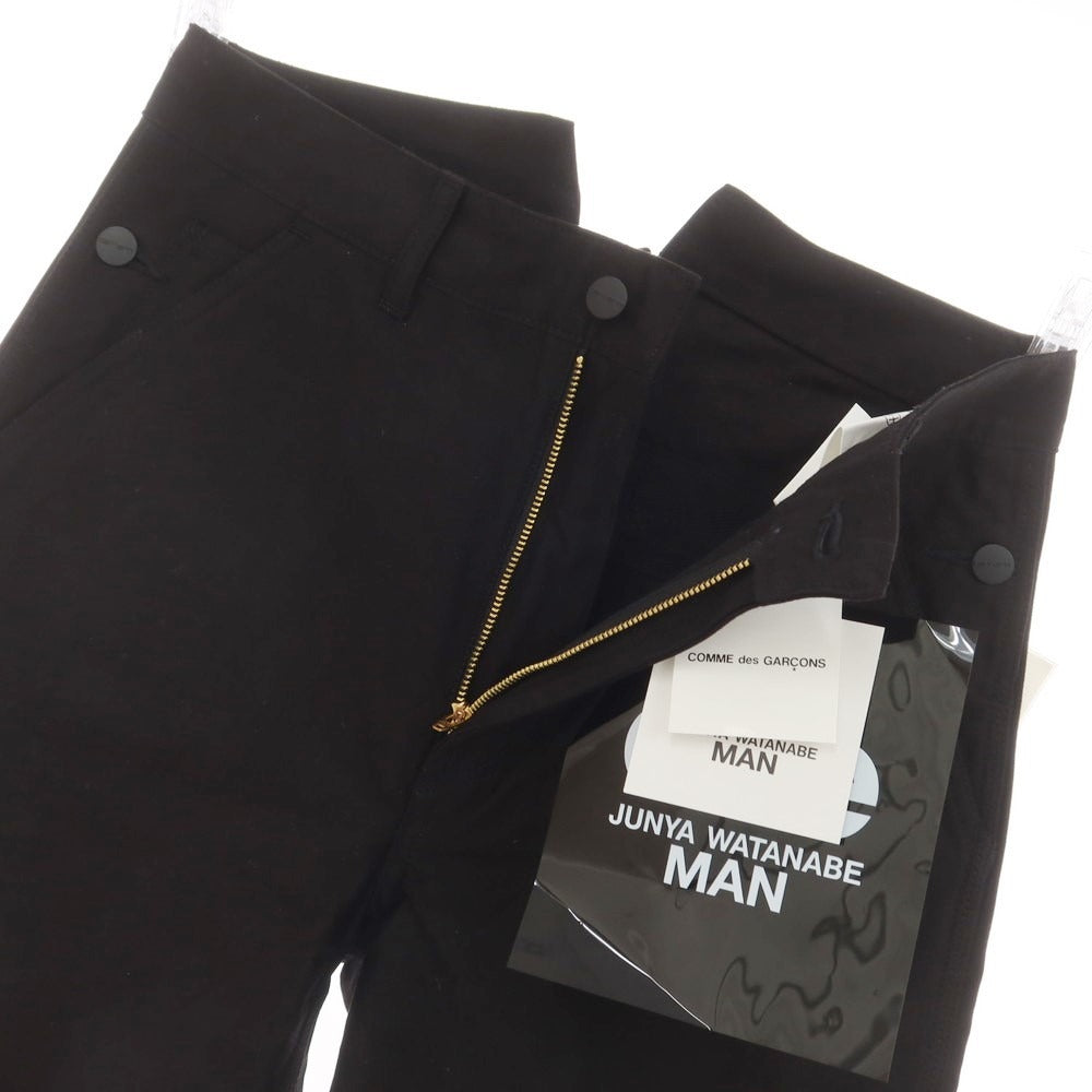 【中古】【未使用】ジュンヤワタナベ マン JUNYA WATANABE MAN × CARHARTT 2024年秋冬 コットン ペインター ワークパンツ ブラック【 XS 】【 状態ランクS 】【 メンズ 】