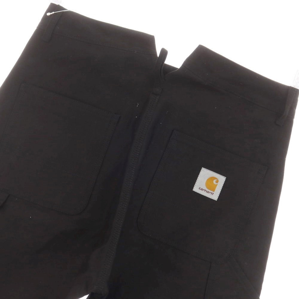 【中古】【未使用】ジュンヤワタナベ マン JUNYA WATANABE MAN × CARHARTT 2024年秋冬 コットン ペインター ワークパンツ ブラック【 XS 】【 状態ランクS 】【 メンズ 】