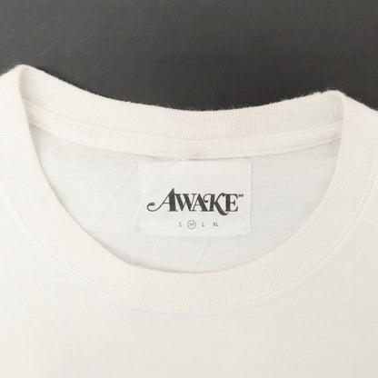 【中古】アウェイクニューヨーク Awake NY コットン クルーネック 半袖Ｔシャツ ホワイト【 M 】【 状態ランクC 】【 メンズ 】