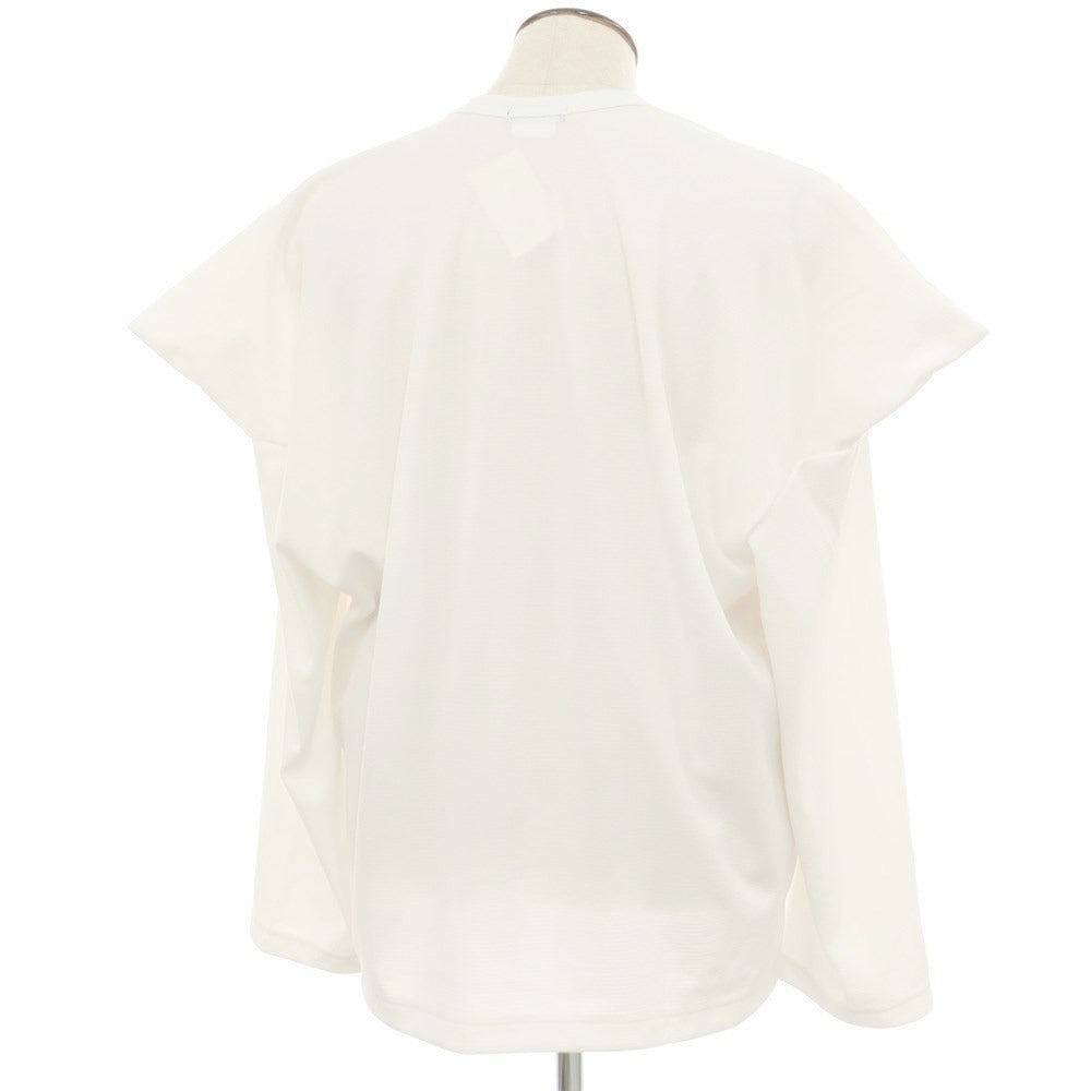 【中古】コムデギャルソンオムプリュス COMME des GARCONS HOMME PLUS 2023年秋冬 ポリエステル クルーネック 長袖Ｔシャツ ホワイト【 L 】【 状態ランクB 】【 メンズ 】