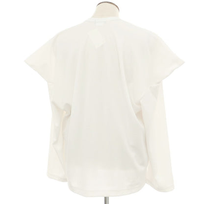 【中古】コムデギャルソンオムプリュス COMME des GARCONS HOMME PLUS 2023年秋冬 ポリエステル クルーネック 長袖Ｔシャツ ホワイト【 L 】【 状態ランクB 】【 メンズ 】