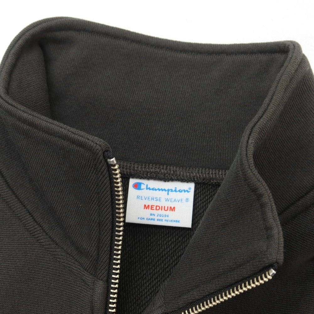 【中古】チャンピオン Champion URBAN RESEARCH別注 コットン系 ハーフジップ スウェット ダークオリーブ系【サイズM】【GRN】【A/W】【状態ランクA】【メンズ】