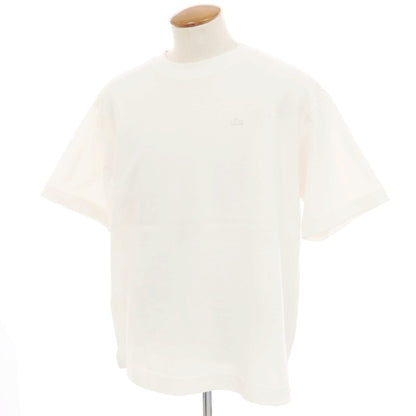 【中古】ラコステ LACOSTE URBAN RESEARCH別注 コットン系 鹿の子 クルーネック 半袖Ｔシャツ ホワイト【 4 】【 状態ランクA 】【 メンズ 】