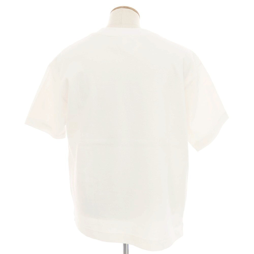 【中古】ラコステ LACOSTE URBAN RESEARCH別注 コットン系 鹿の子 クルーネック 半袖Ｔシャツ ホワイト【 4 】【 状態ランクA 】【 メンズ 】