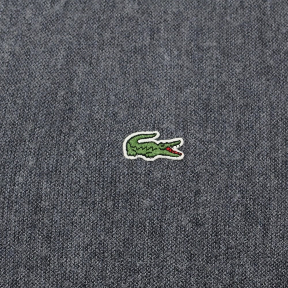 【中古】ラコステ LACOSTE ウール カーディガン グレー【サイズ3】【GRY】【A/W】【状態ランクC】【メンズ】