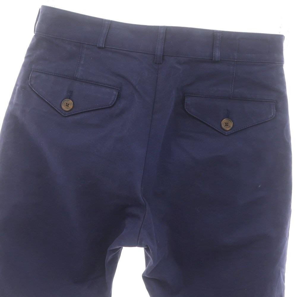 【中古】メゾンキツネ MAISON KITSUNE ツイルコットン ショートパンツ ネイビー【 28 】【 状態ランクC 】【 メンズ 】