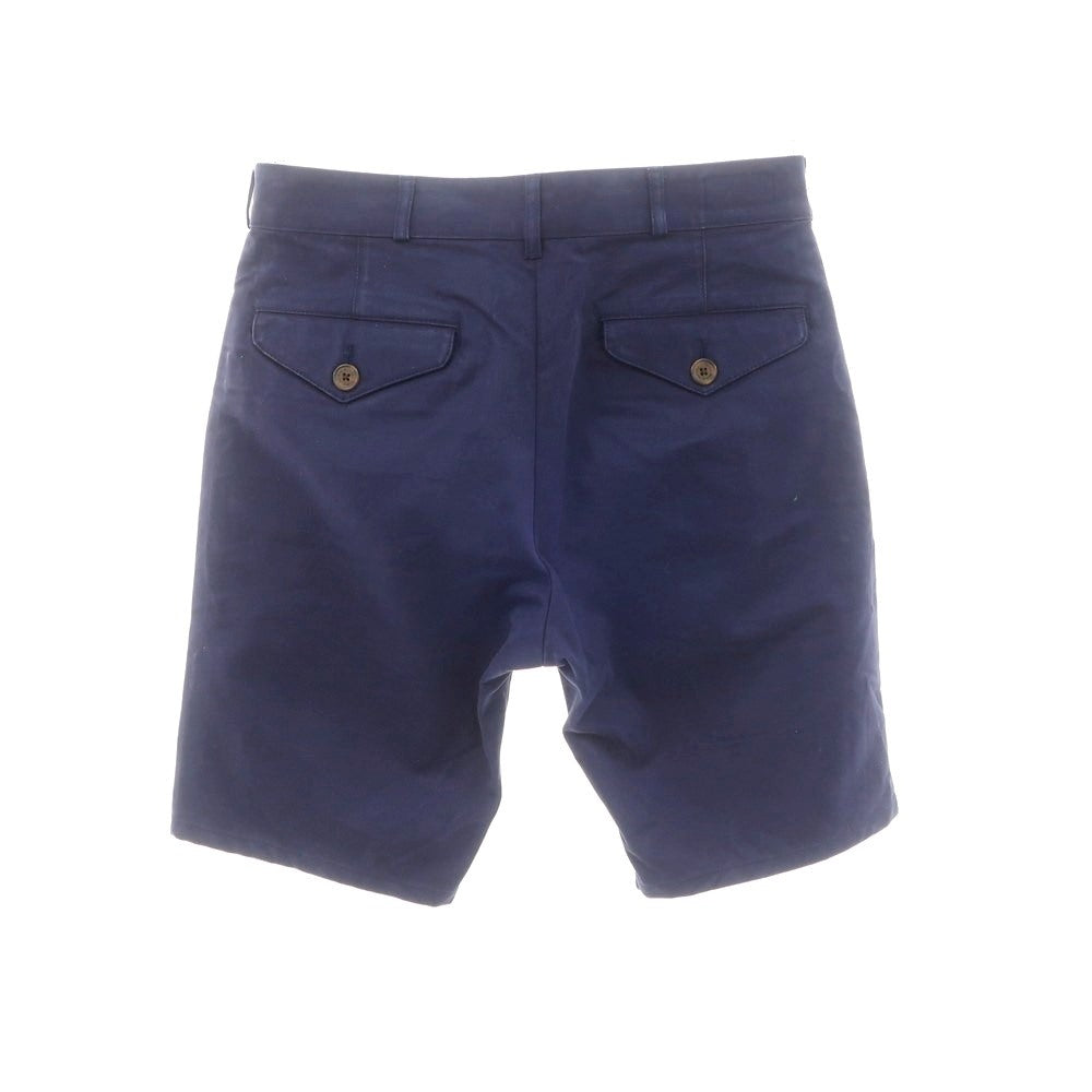 【中古】メゾンキツネ MAISON KITSUNE ツイルコットン ショートパンツ ネイビー【 28 】【 状態ランクC 】【 メンズ 】
