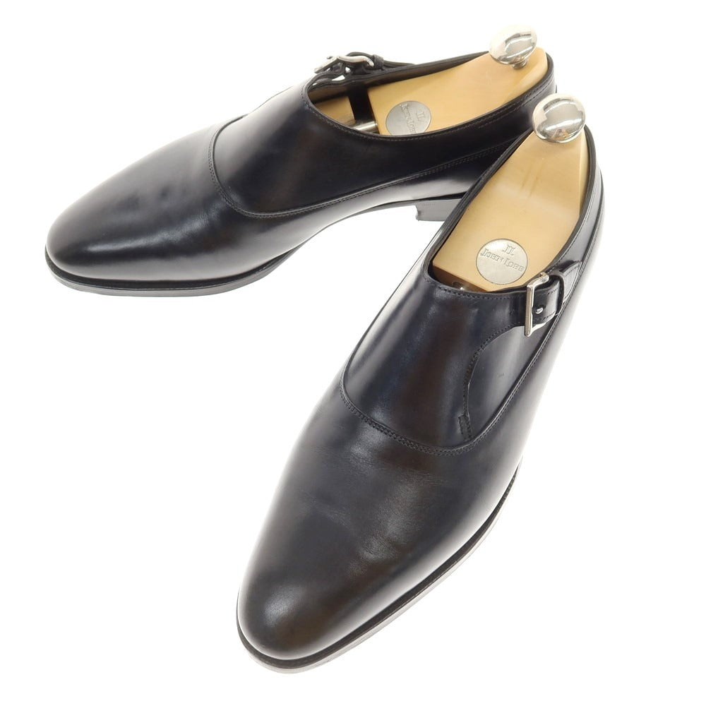 【中古】ジョンロブ John Lobb 伊勢丹10周年 シングルモンクストラップ ドレスシューズ ダークネイビー【 7E 】【 状態ランクA 】【 メンズ 】