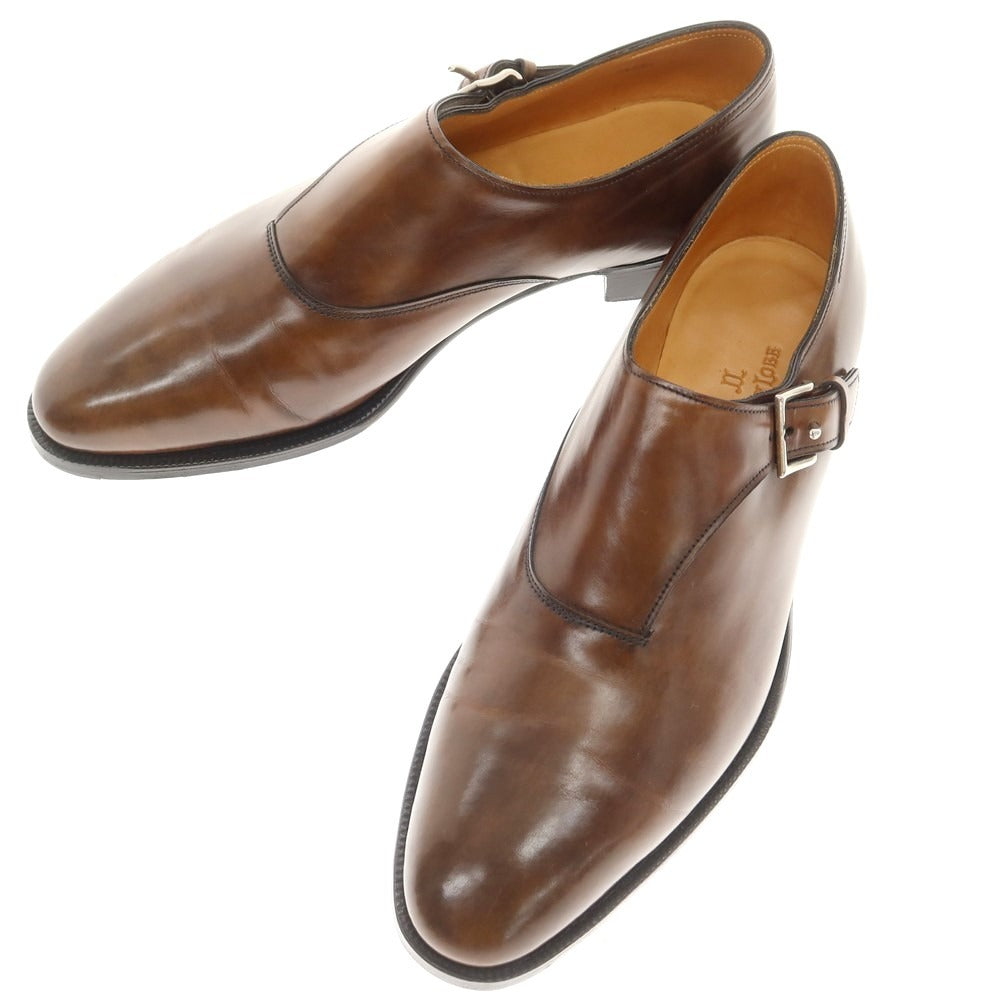 【中古】ジョンロブ John Lobb JERMYN II シングルモンクストラップ ドレスシューズ ブラウン【 6E 】【 状態ランクA 】【 メンズ 】