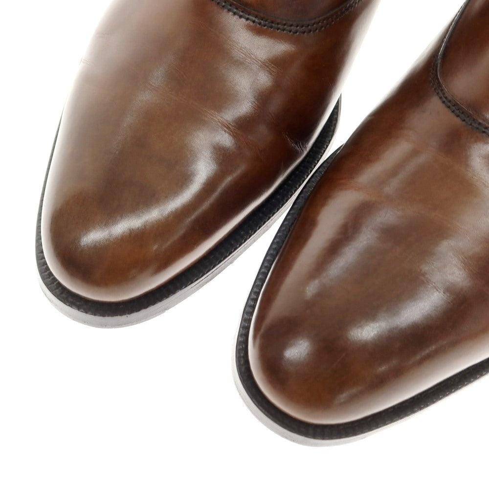 【中古】ジョンロブ John Lobb JERMYN II シングルモンクストラップ ドレスシューズ ブラウン【 6E 】【 状態ランクA 】【 メンズ 】