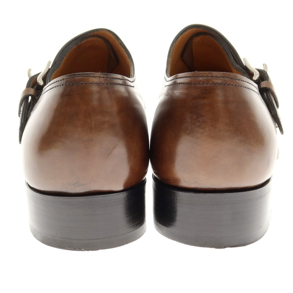 【中古】ジョンロブ John Lobb JERMYN II シングルモンクストラップ ドレスシューズ ブラウン【 6E 】【 状態ランクA 】【 メンズ 】