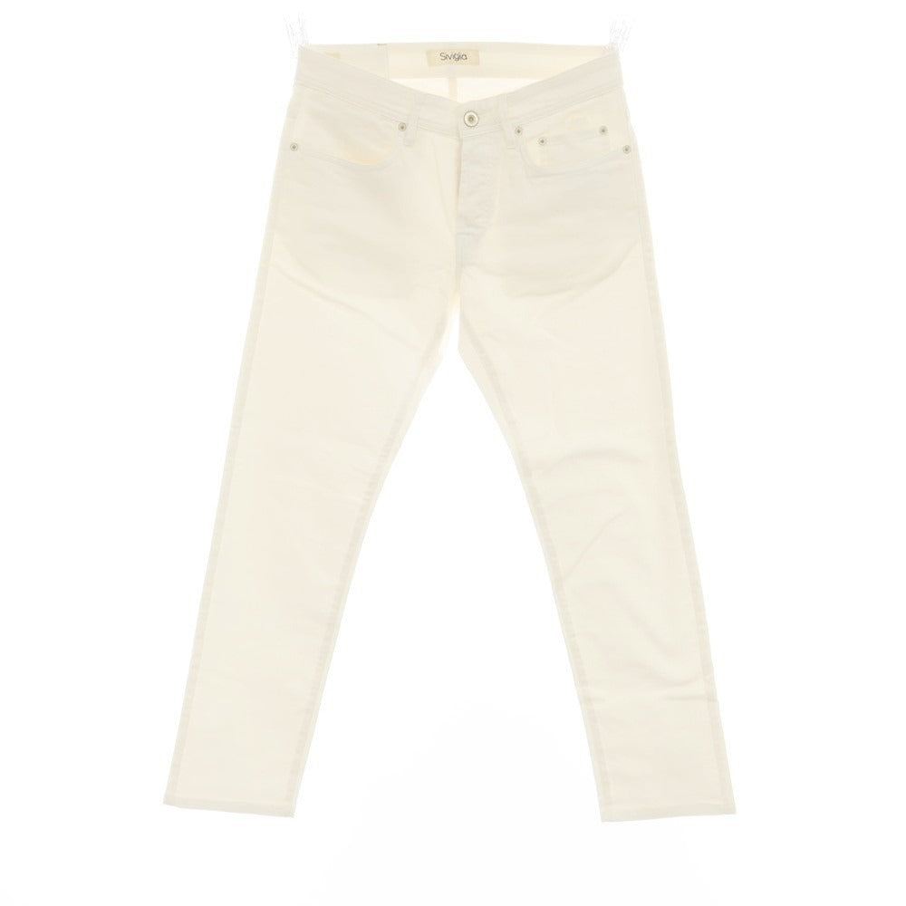 [Used] SIVIGLIA Stretch Cotton Jeans Denim Pants White [30] [Condition Rank B] [Men&