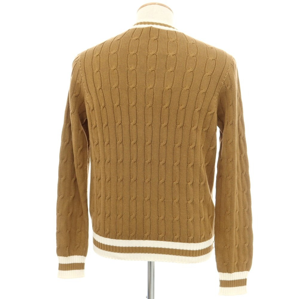 DRUMOHR イタリア製 クルーネックニット 54 ライトブラウン DRUMOHR イタリア製 クルーネックニット 54 ライトブラウン