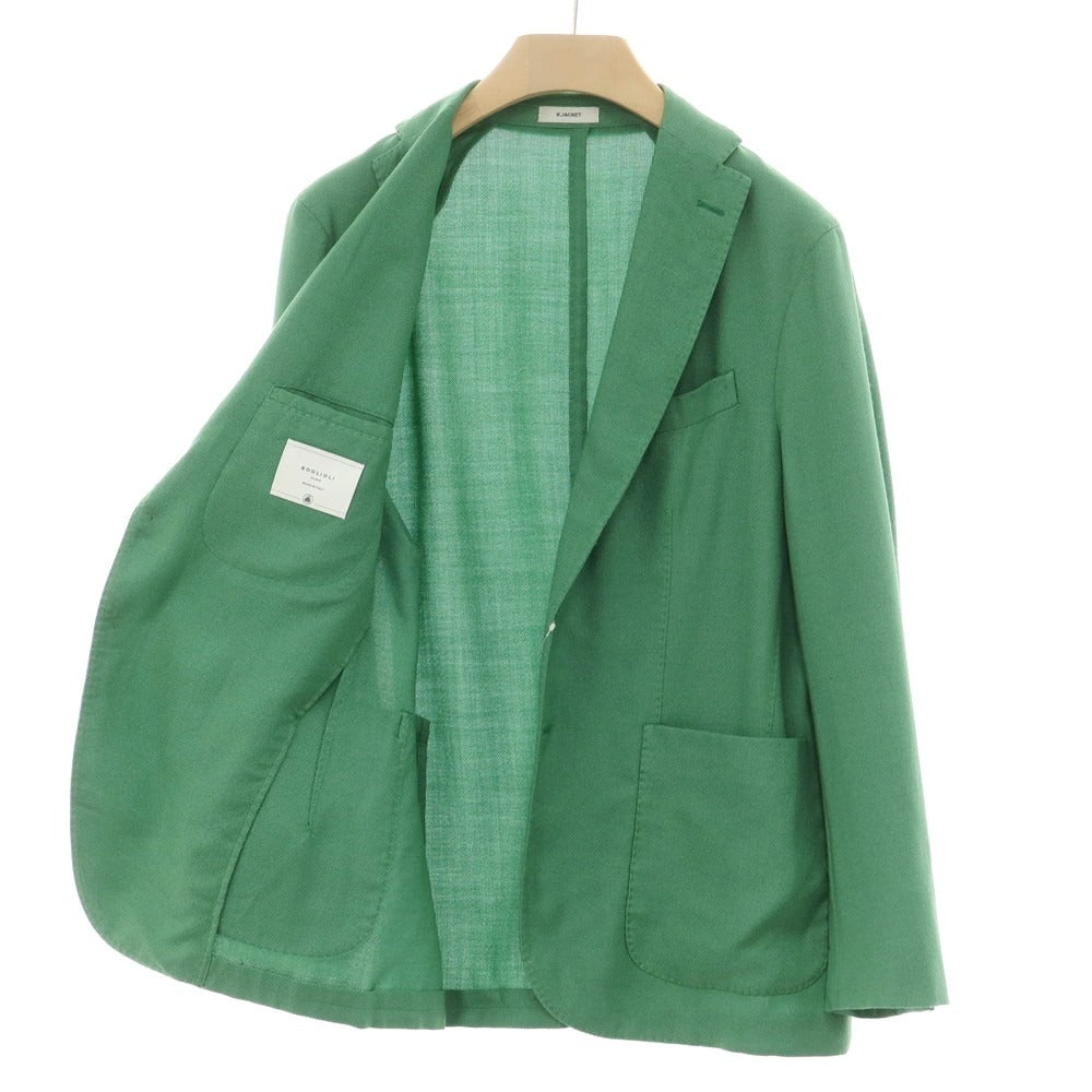 【中古】ボリオリ BOGLIOLI K.JACKET ウールシルク テーラードジャケット グリーン【 48 】【 状態ランクA 】【 メンズ 】