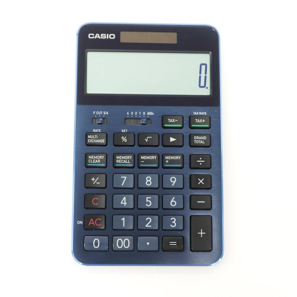 【中古】カシオ CASIO S100NB 電卓 ネイビーxブラック【 状態ランクB 】【 メンズ 】