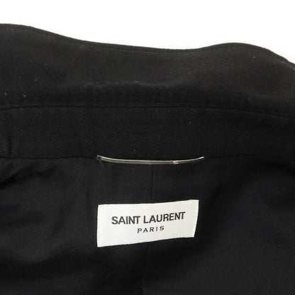 【中古】サンローランパリ SAINT LAURENT PARIS 2023年春夏 ウール カジュアルジャケット ブラック【 46 】【 状態ランクB 】【 メンズ 】