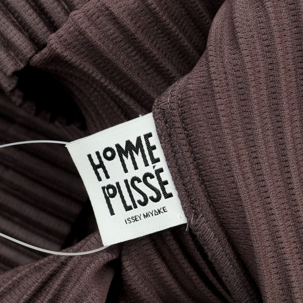 【中古】オム プリッセ イッセイミヤケ HOMME PLISSE ISSEY MIYAKE 2024年秋冬 ポリエステル系 プリーツ パーカー スレートバイオレット【 表記なし（L位） 】【 状態ランクA 】【 メンズ 】