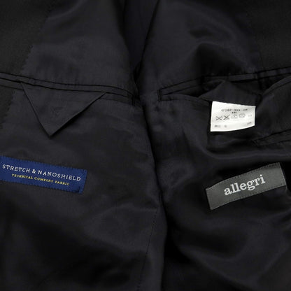 【中古】アレグリ Allegri ウール 2つボタンスーツ チャコールグレー【 48 】【 状態ランクC 】【 メンズ 】