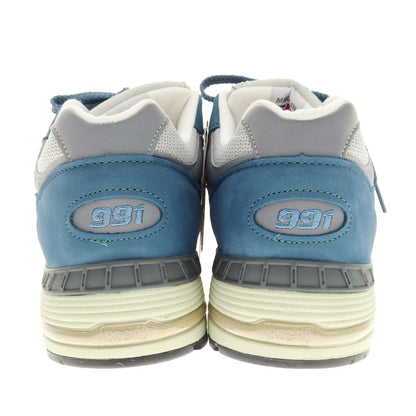 【中古】【未使用】ニューバランス NEW BALANCE M991BSG スニーカー ダークターコイズブルー×グレー【 27.5cm 】【 状態ランクS 】【 メンズ 】