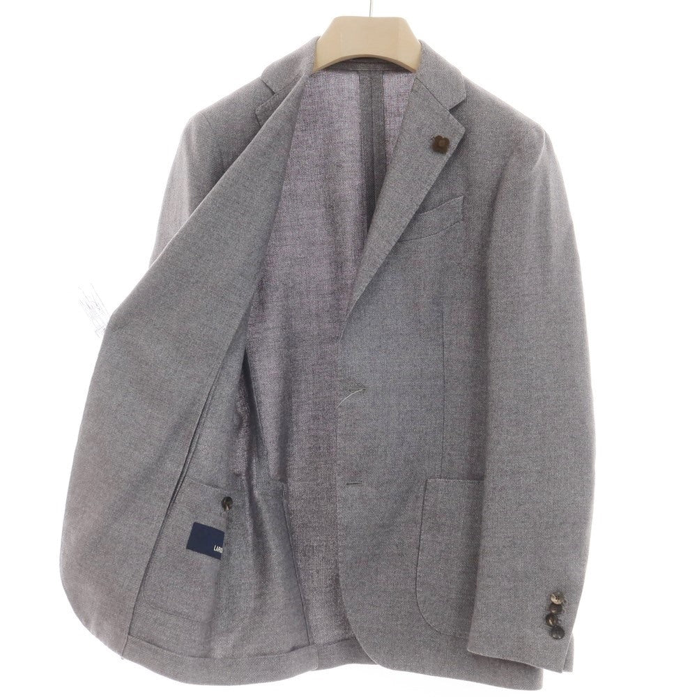 【中古】ラルディーニ LARDINI リネンウール 3B カジュアルジャケット グレー【 46 】【 状態ランクB 】【 メンズ 】