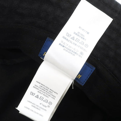 【中古】ポロ ラルフローレン Polo Ralph Lauren コットン バケットハット ブラック【 ONE SIZE 】【 状態ランクB 】【 メンズ 】