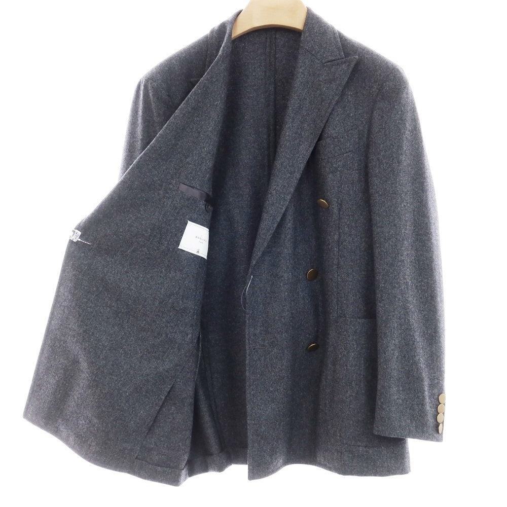 【中古】ボリオリ BOGLIOLI K JACKET ウール ダブル テーラードジャケット グレー【 46 】【 状態ランクB 】【 メンズ 】