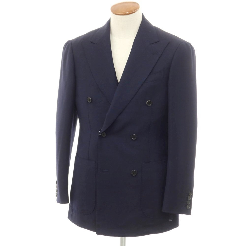 【中古】リングヂャケット RING JACKET ウールモヘヤ ダブルジャケット ネイビー【 46 】【 状態ランクB 】【 メンズ 】