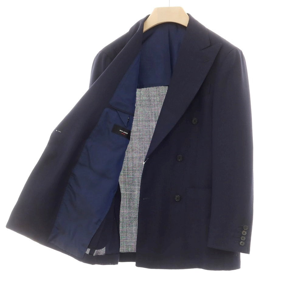 【中古】リングヂャケット RING JACKET ウールモヘヤ ダブルジャケット ネイビー【 46 】【 状態ランクB 】【 メンズ 】