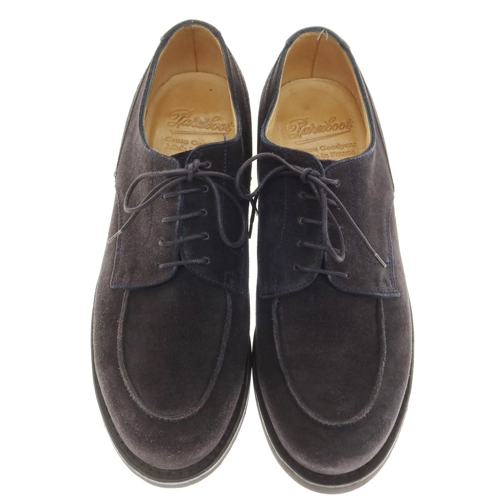 【中古】パラブーツ Paraboot シャンボード スエード  ドレスシューズ ネイビー【 6.5 】【 状態ランクB 】【 メンズ 】