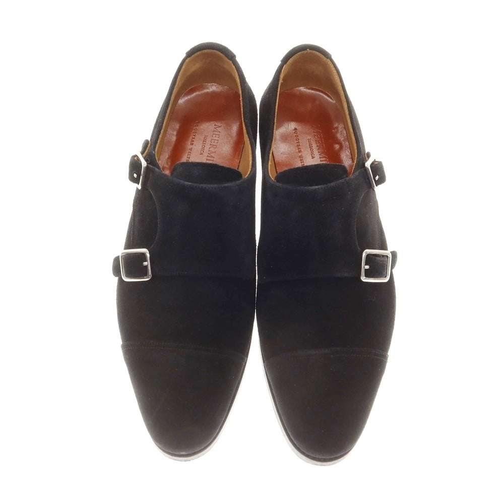 【中古】メルミン MEERMIN スエード ダブルモンク ドレスシューズ ブラック【 6 1/2 】【 状態ランクB 】【 メンズ 】
[APD]