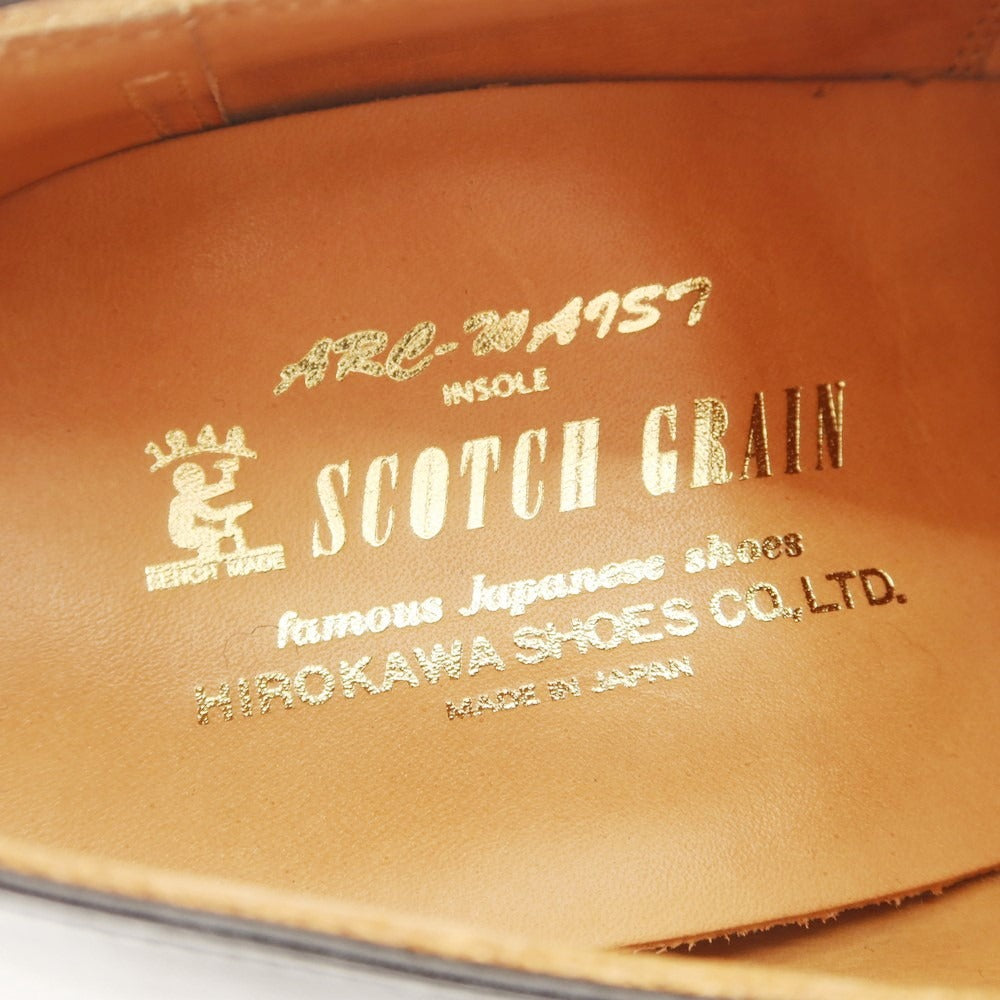 【中古】スコッチグレイン SCOTCH GRAIN ストレートチップ ドレスシューズ ブラック【 25 】【 状態ランクB 】【 メンズ 】