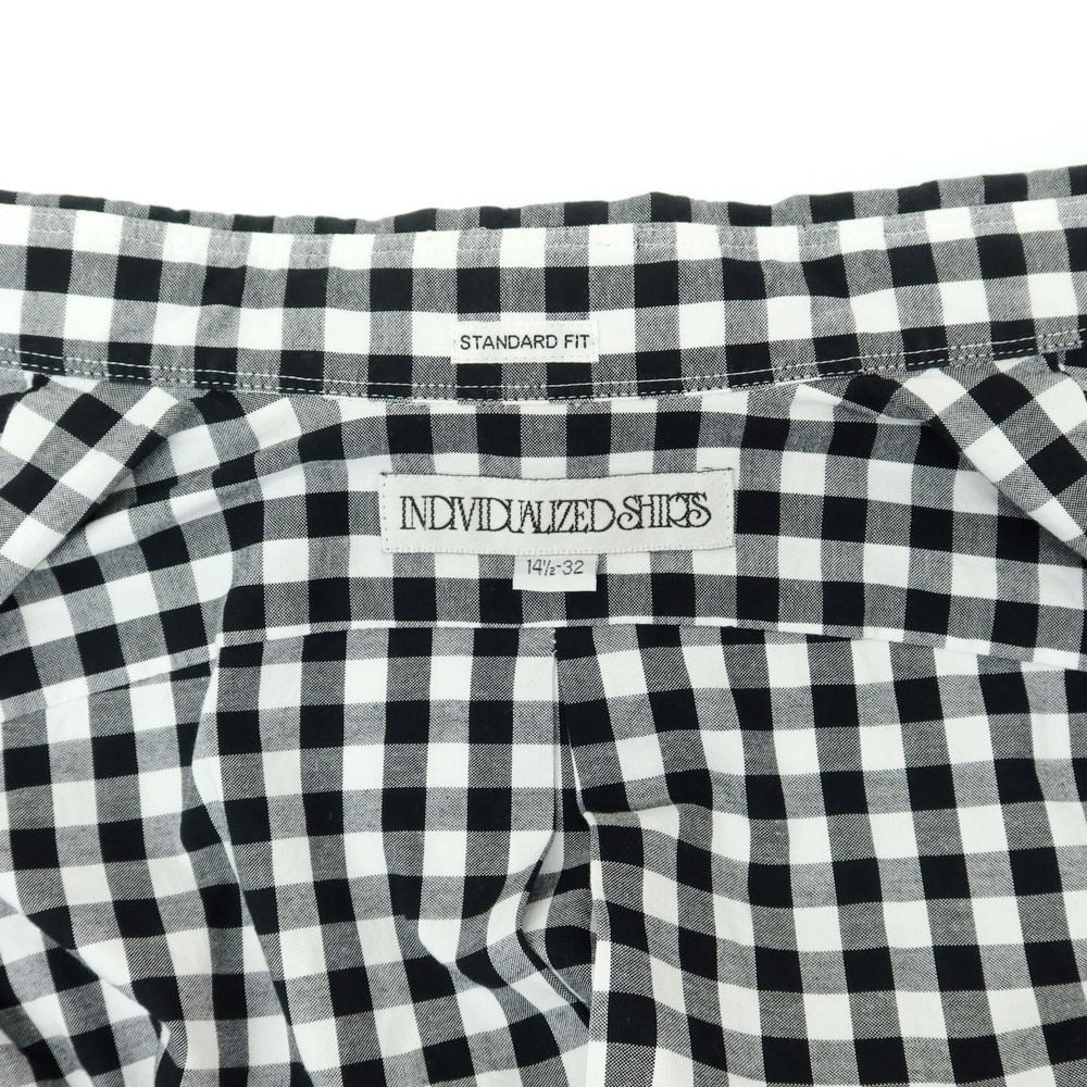 【中古】インディビジュアライズドシャツ INDIVIDUALIZED SHIRTS コットン ギンガムチェック ボタンダウン シャツ ホワイトxブラック【 14 1/2-32 】【 状態ランクC 】【 メンズ 】
[APD]