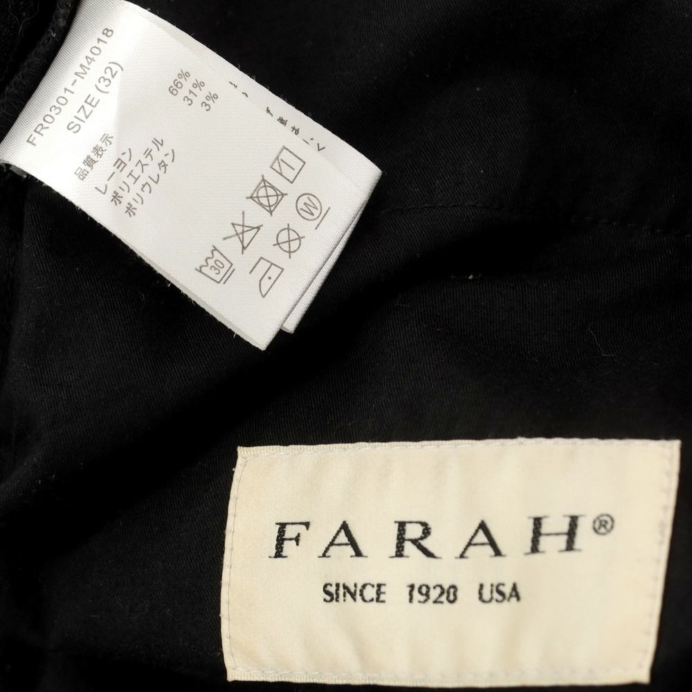 【中古】ファーラー FARAH ストレッチ レーヨンポリエステル カジュアルスラックスパンツ ダークグレー【 32 】【 状態ランクB 】【 メンズ 】