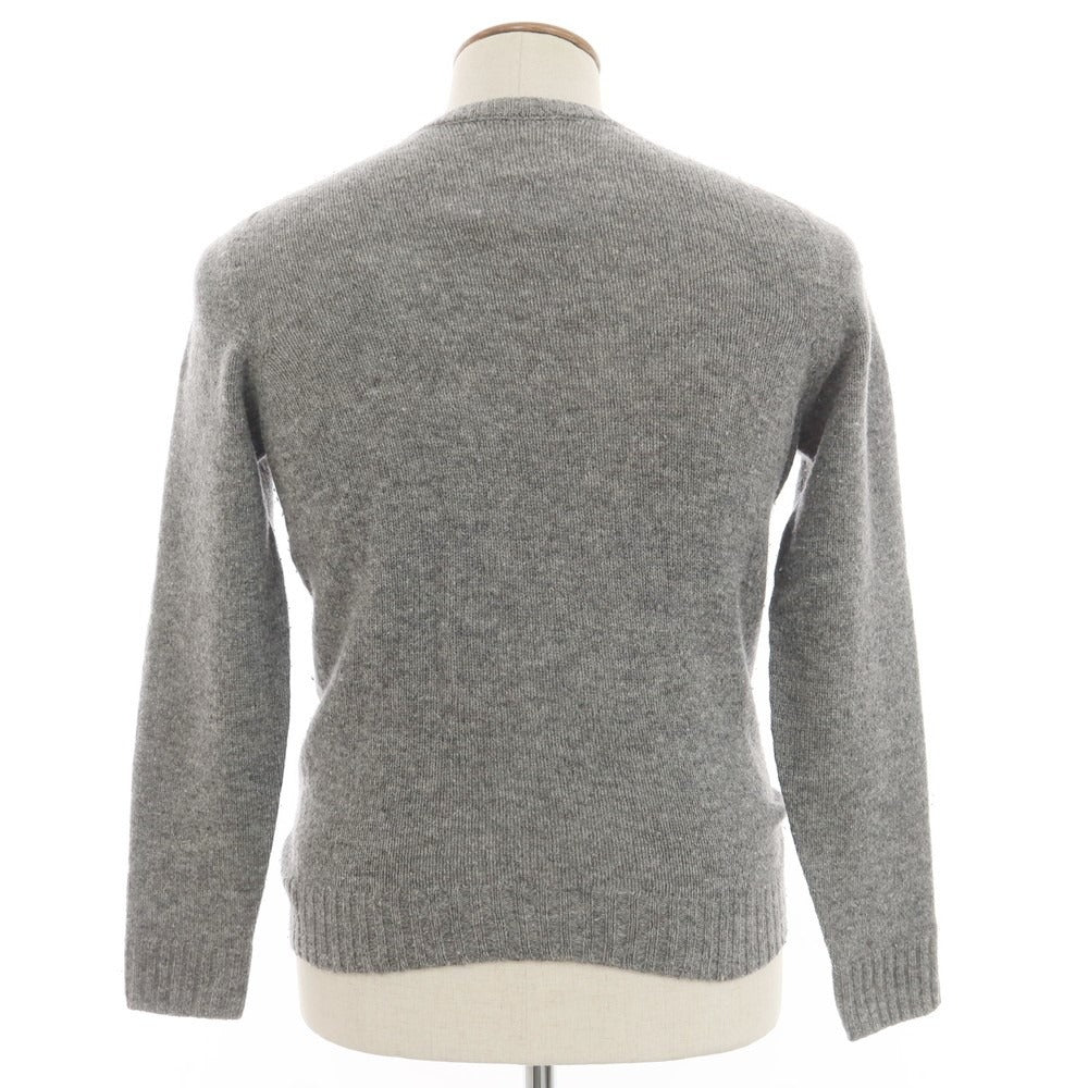 [Used] ZANONE Wool Crew Neck Pullover Knit Gray [46] [Condition Rank C] [Men&