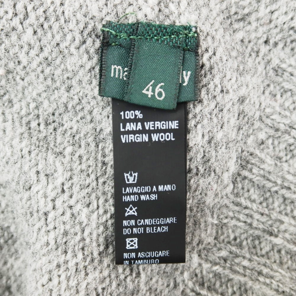 [Used] ZANONE Wool Crew Neck Pullover Knit Gray [46] [Condition Rank C] [Men&