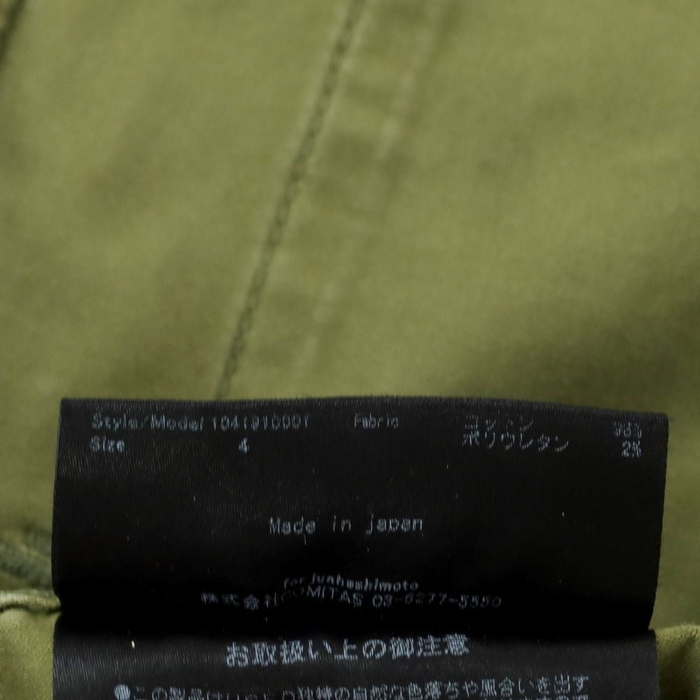 【中古】ジュンハシモト junhashimoto コットン ジップアップ ミリタリージャケット オリーブ【 4 】【 状態ランクC 】【 メンズ 】