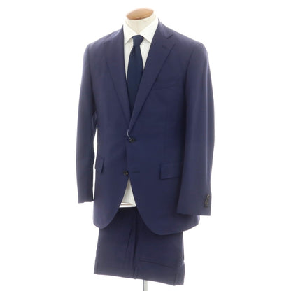 【中古】スーツカンパニー THE SUIT COMPANY ウール 2つボタンスーツ ネイビー【 180cm-6Drop  (M位) 】【 状態ランクC 】【 メンズ 】