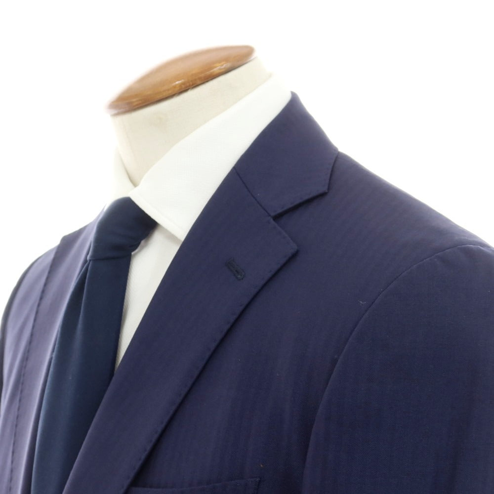 【中古】スーツカンパニー THE SUIT COMPANY ウール 2つボタンスーツ ネイビー【 180cm-6Drop  (M位) 】【 状態ランクC 】【 メンズ 】