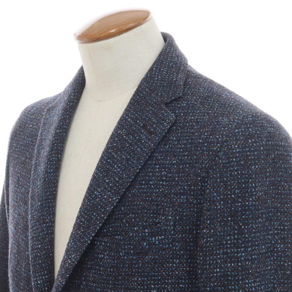 Tagliatore テーラードジャケット サイズ48 タリアトーレ テーラードジャケット ウールxシルク 濃紺 サイズ48