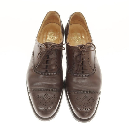 【中古】クロケットアンドジョーンズ CROCKETT&amp;JONES YFOVIL セミブローグ ドレスシューズ ダークブラウン【 8E 】【 状態ランクB 】【 メンズ 】