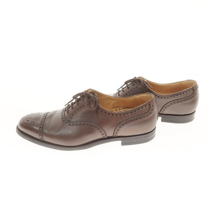 【中古】クロケットアンドジョーンズ CROCKETT&amp;JONES YFOVIL セミブローグ ドレスシューズ ダークブラウン【 8E 】【 状態ランクB 】【 メンズ 】